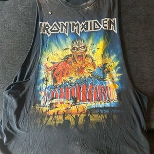 Iron Maiden Book Of Souls World Tour 2016 California The Forum XL Cut Off Tank